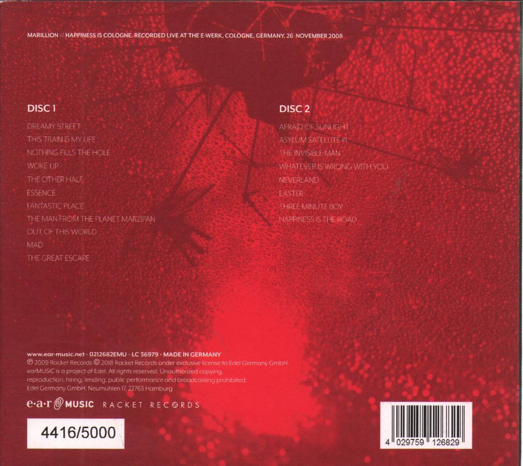 Marillion - Happiness Is Cologne - Cd Set
