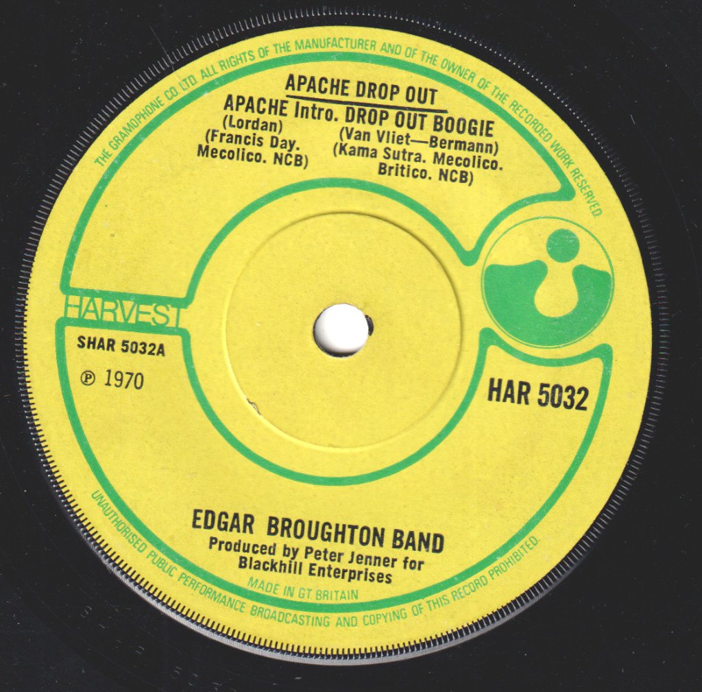 Edgar Broughton Band - Apache Drop Out - 7 Inch