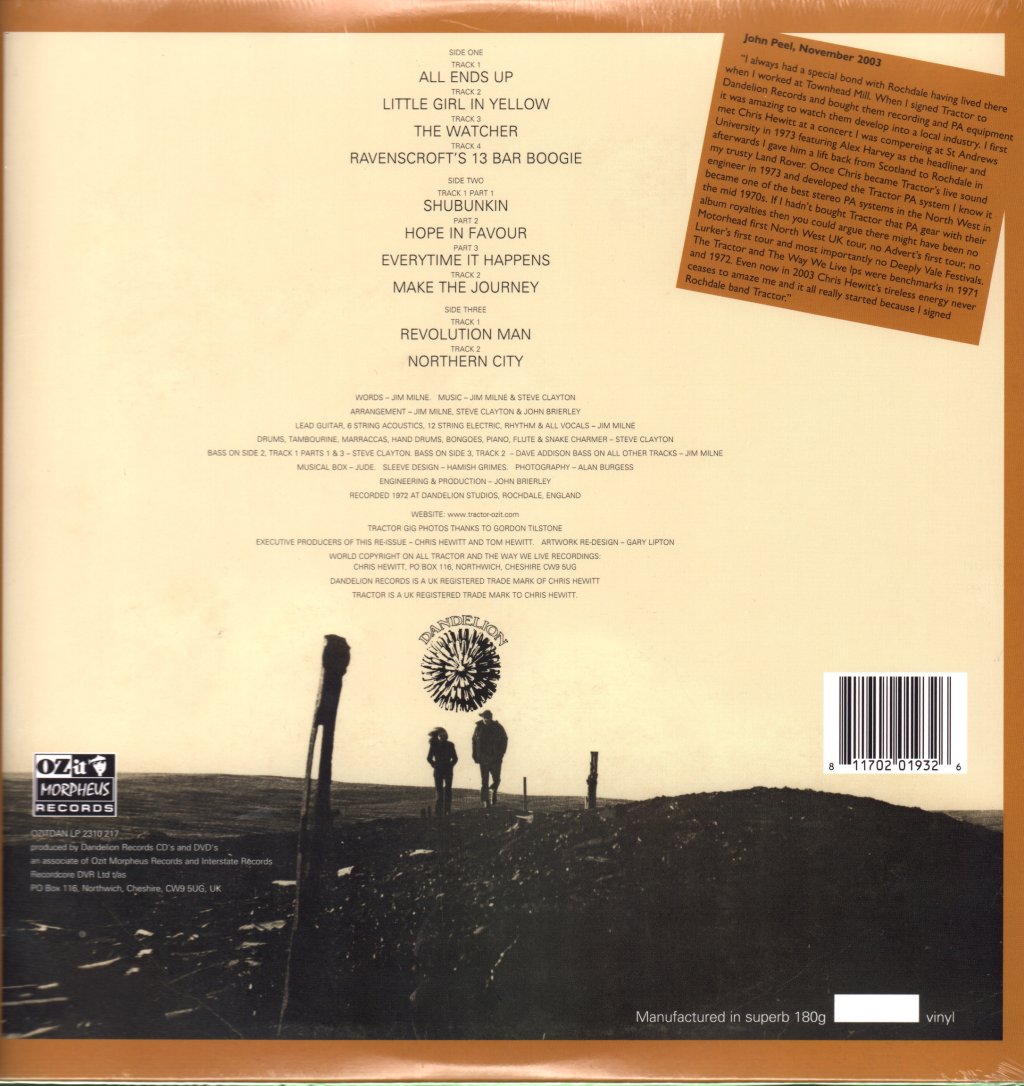 Tractor - Tractor (50th Anniversary Edition) - Double Lp