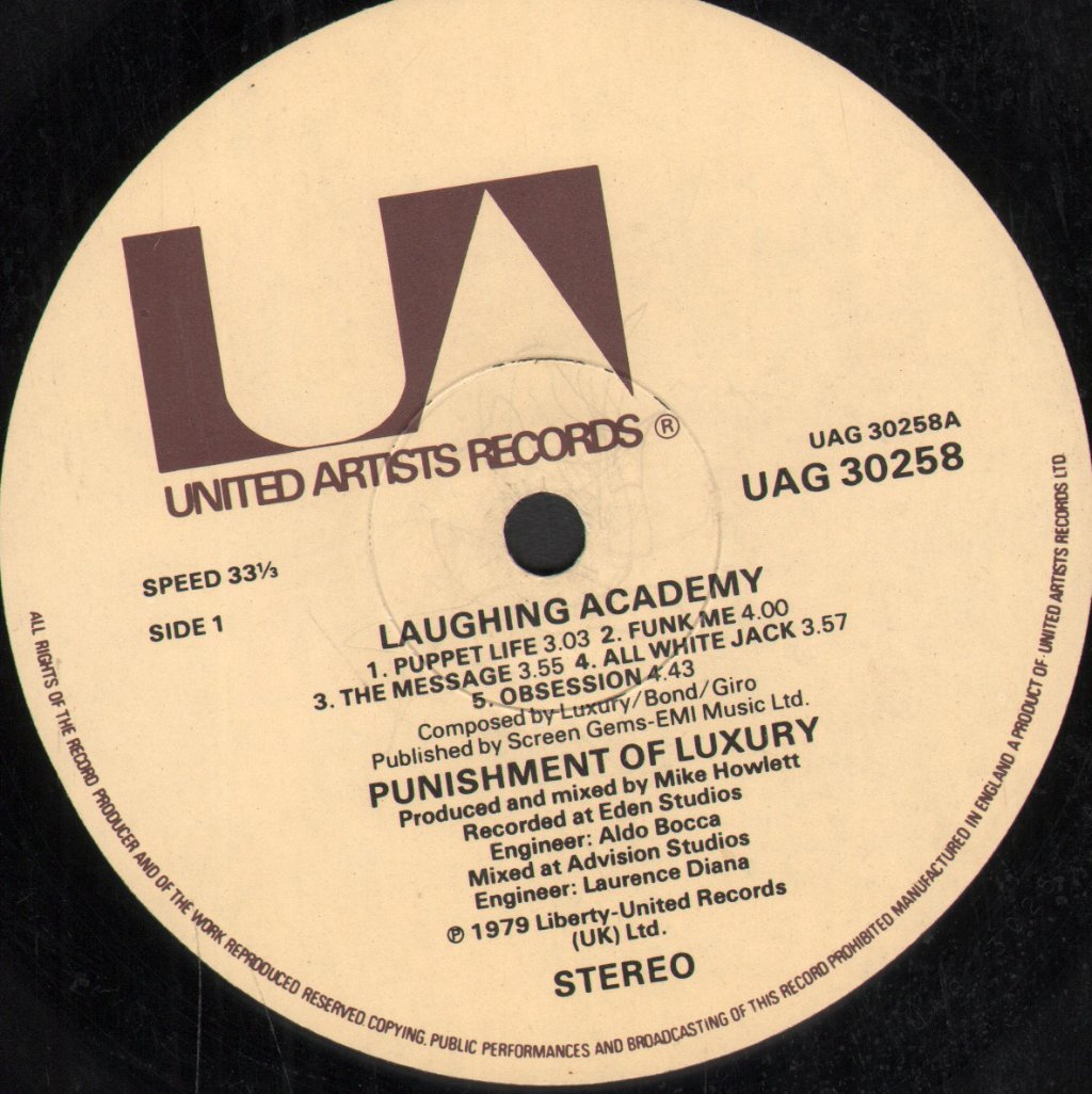 Punishment Of Luxury - Laughing Academy - Lp