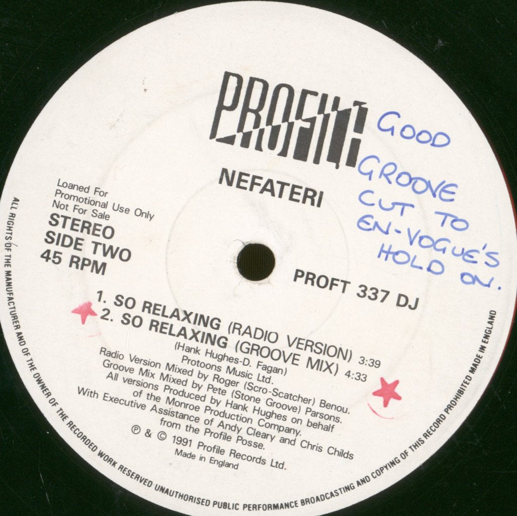 Nefateri - So Relaxing - 12 Inch
