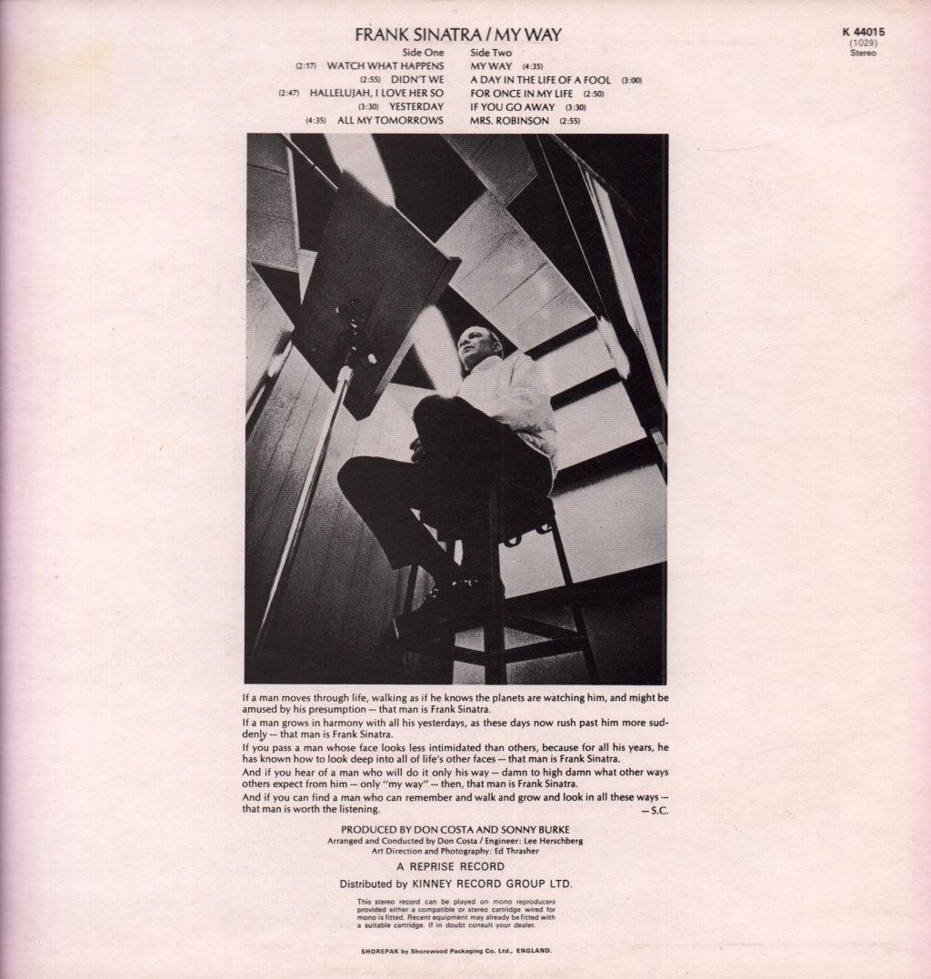 Frank Sinatra - My Way - Lp