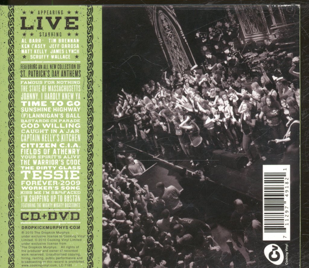 Dropkick Murphys - Live On Lansdowne Boston MA (March 12 - March 17 2009 Seven Shows Six Nights) - Cd/Dvd