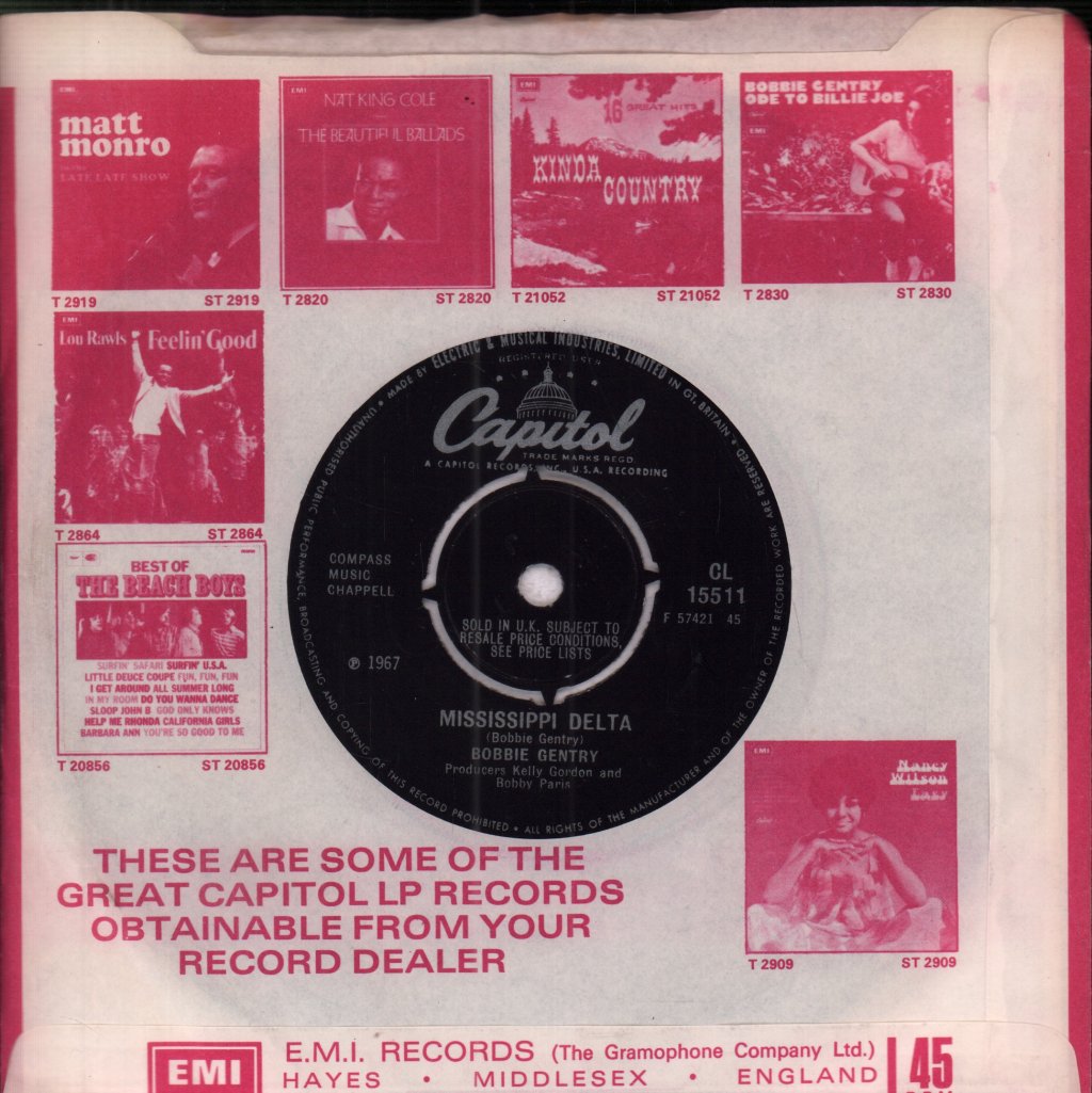 Bobbie Gentry - Ode To Billy Joe - 7 Inch