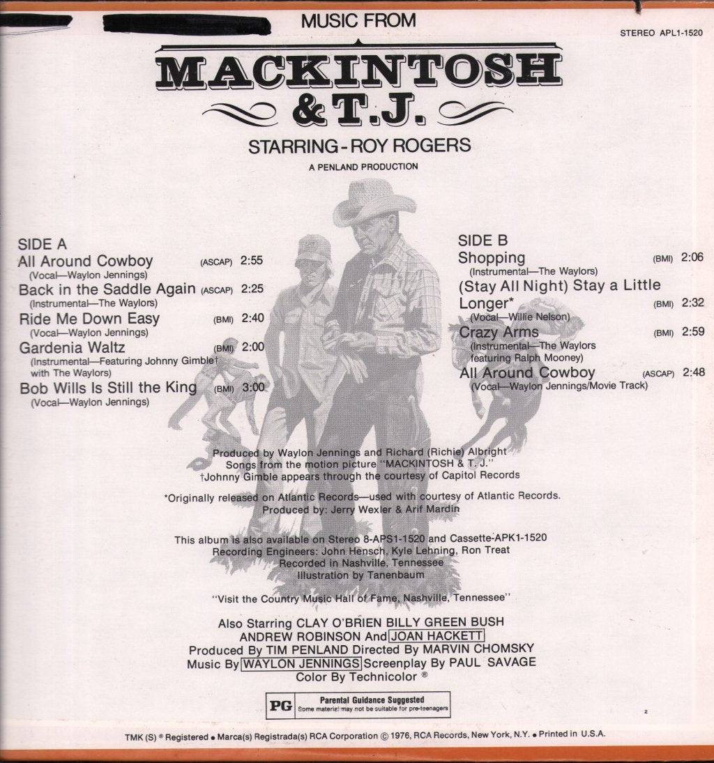 Waylon Jennings - Music From Mackintosh & T.J. - Lp