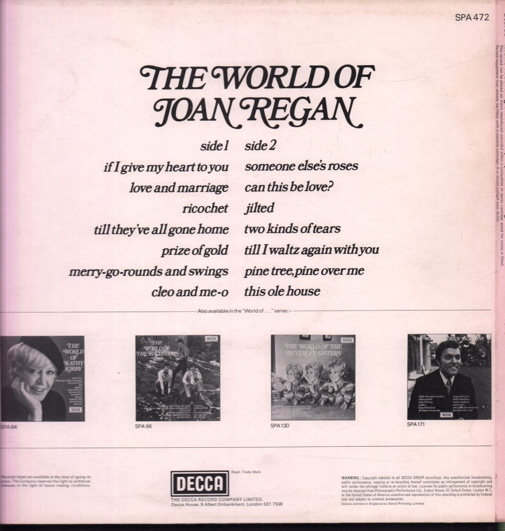 Joan Regan - World Of - Lp
