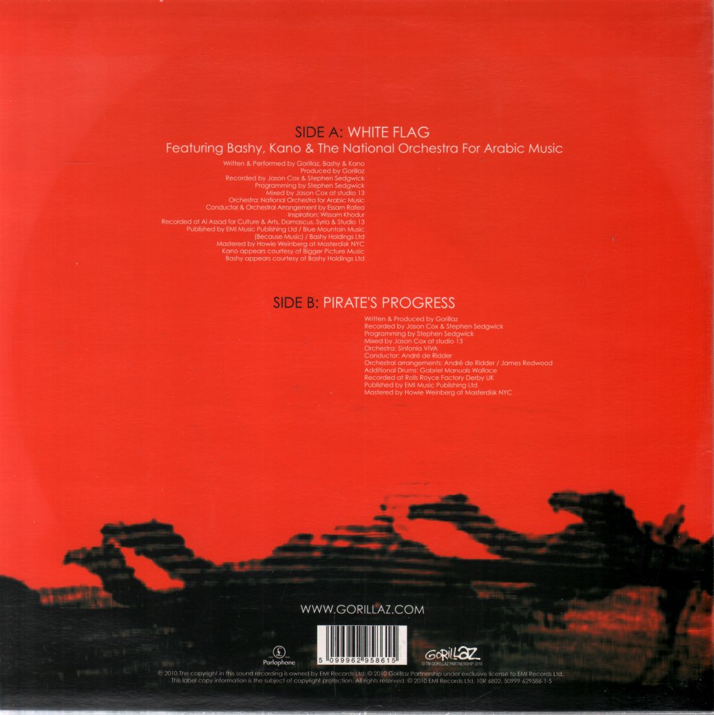 Gorillaz - White Flag - 10 Inch