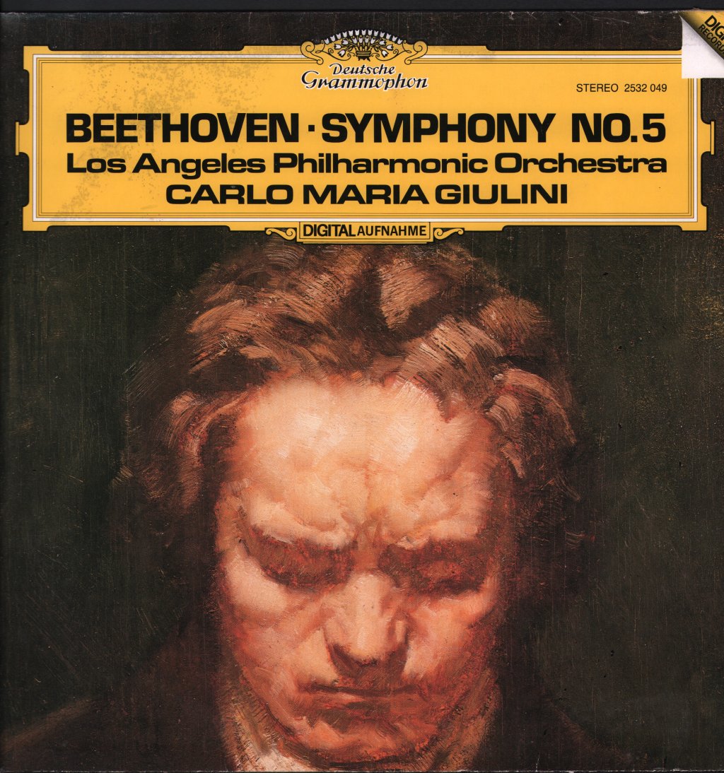 Carlo Maria Giulini / Los Angeles Philharmonic Orchestra - Beethoven - Symphony No. 5 - Lp