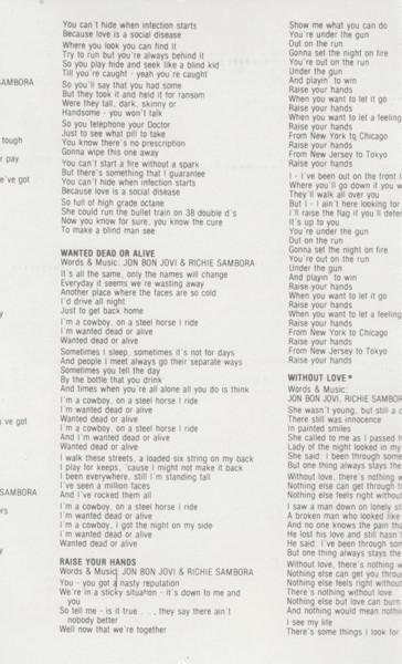 Bon Jovi - Slippery When Wet - Cassette