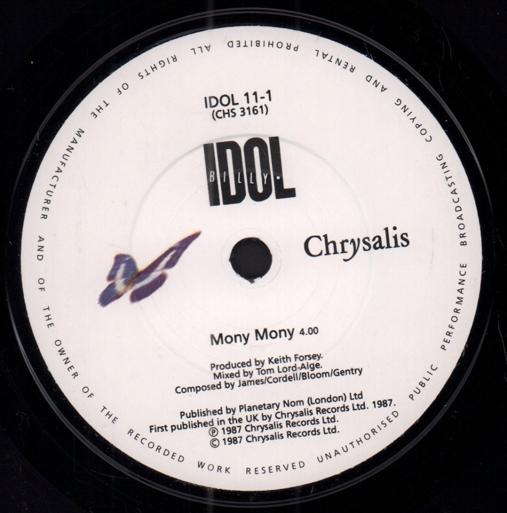 Billy Idol - Mony Mony - 7 Inch