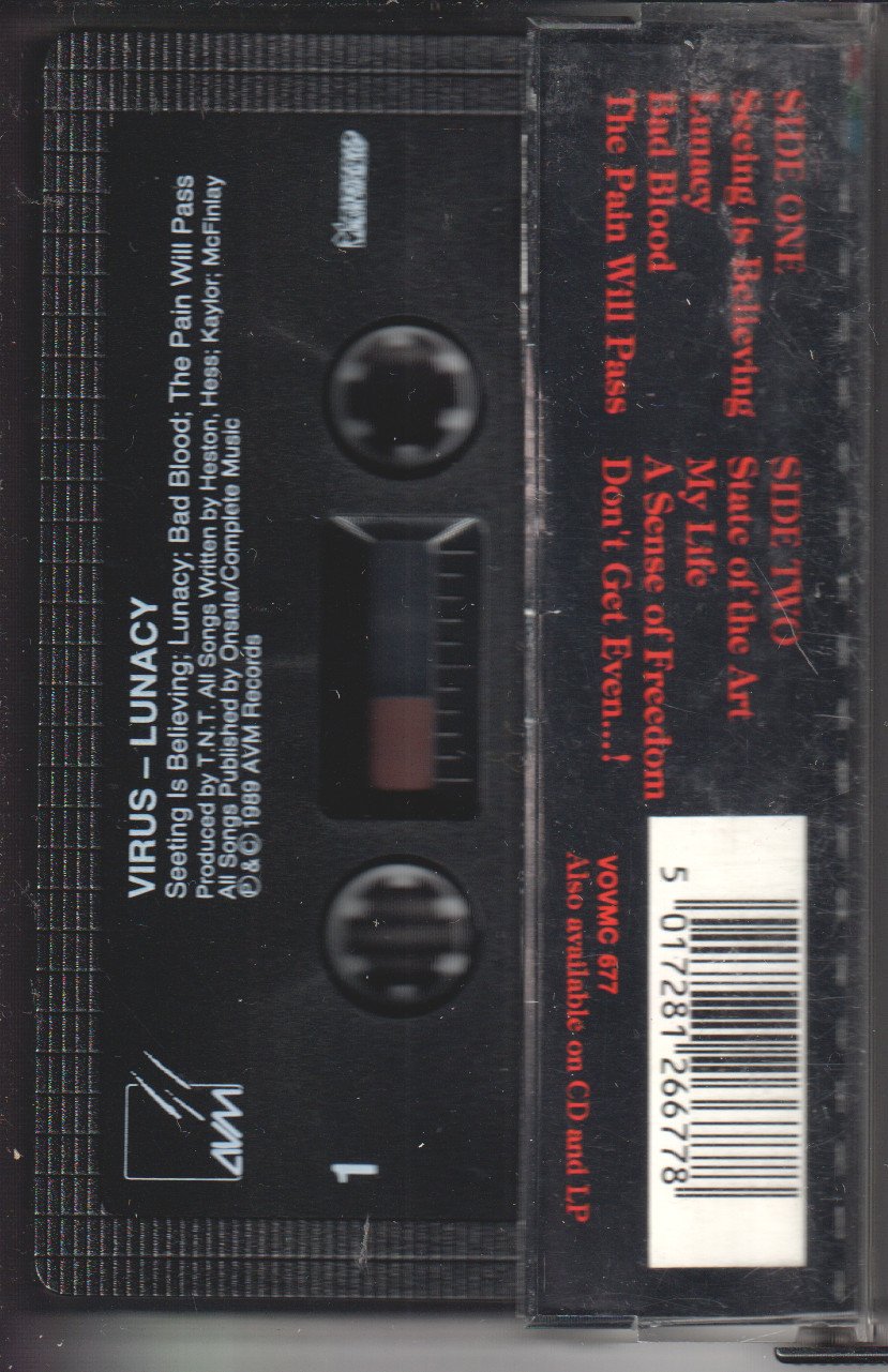 Virus (Metal Group) - Lunacy - Cassette