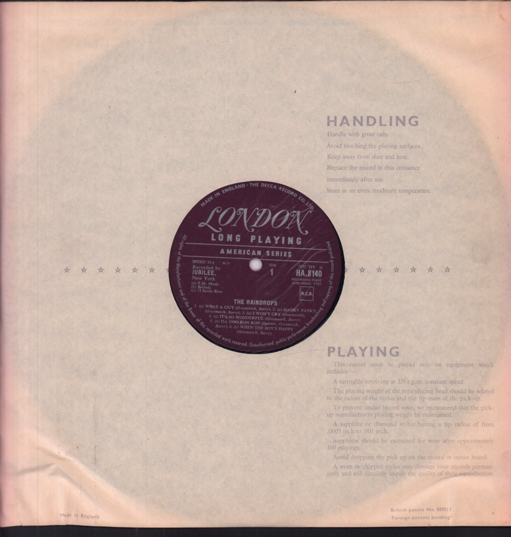 Raindrops - Raindrops - Lp