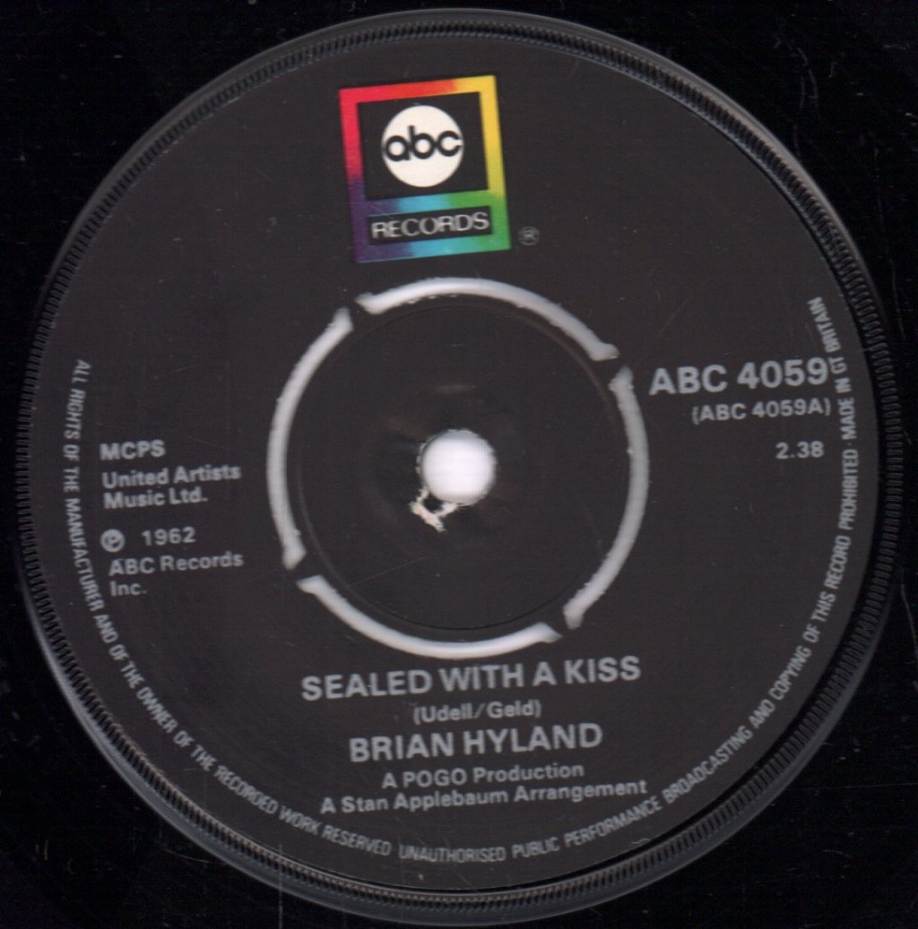 Brian Hyland - Sealed With A Kiss - 7 Inch