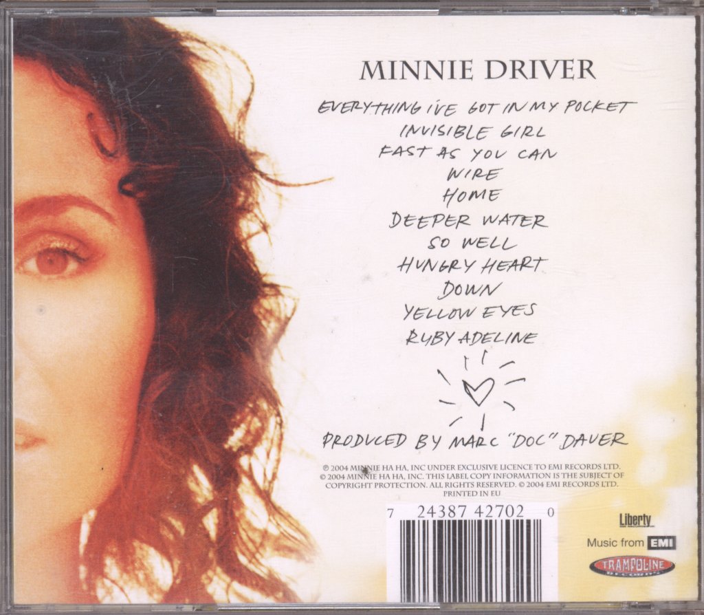Minnie Driver - Everything I've Got In My Pocket - Cd