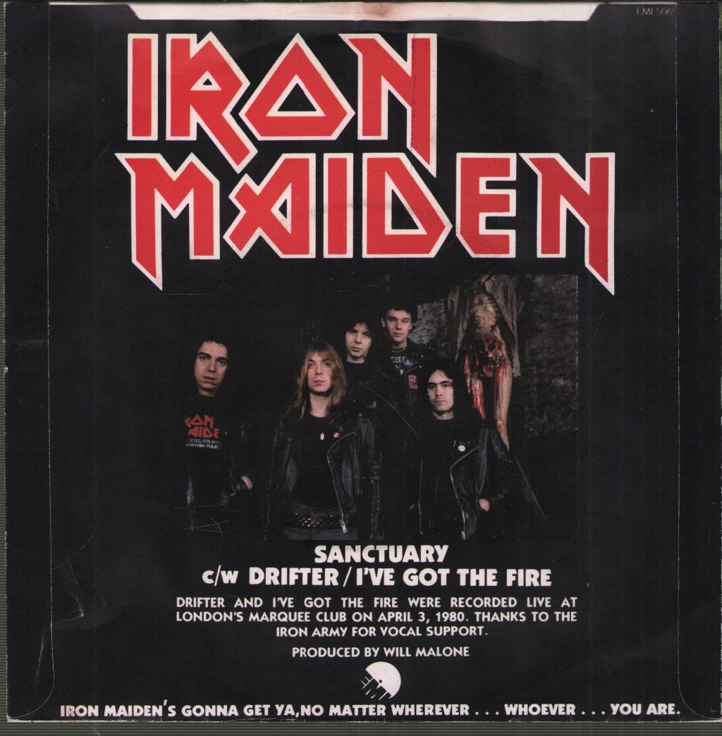 Iron Maiden - Sanctuary - 7 Inch