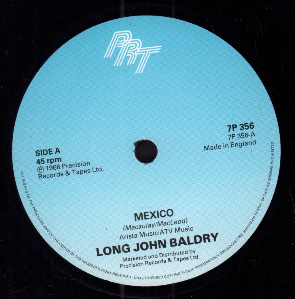 Long John Baldry - Mexico - 7 Inch