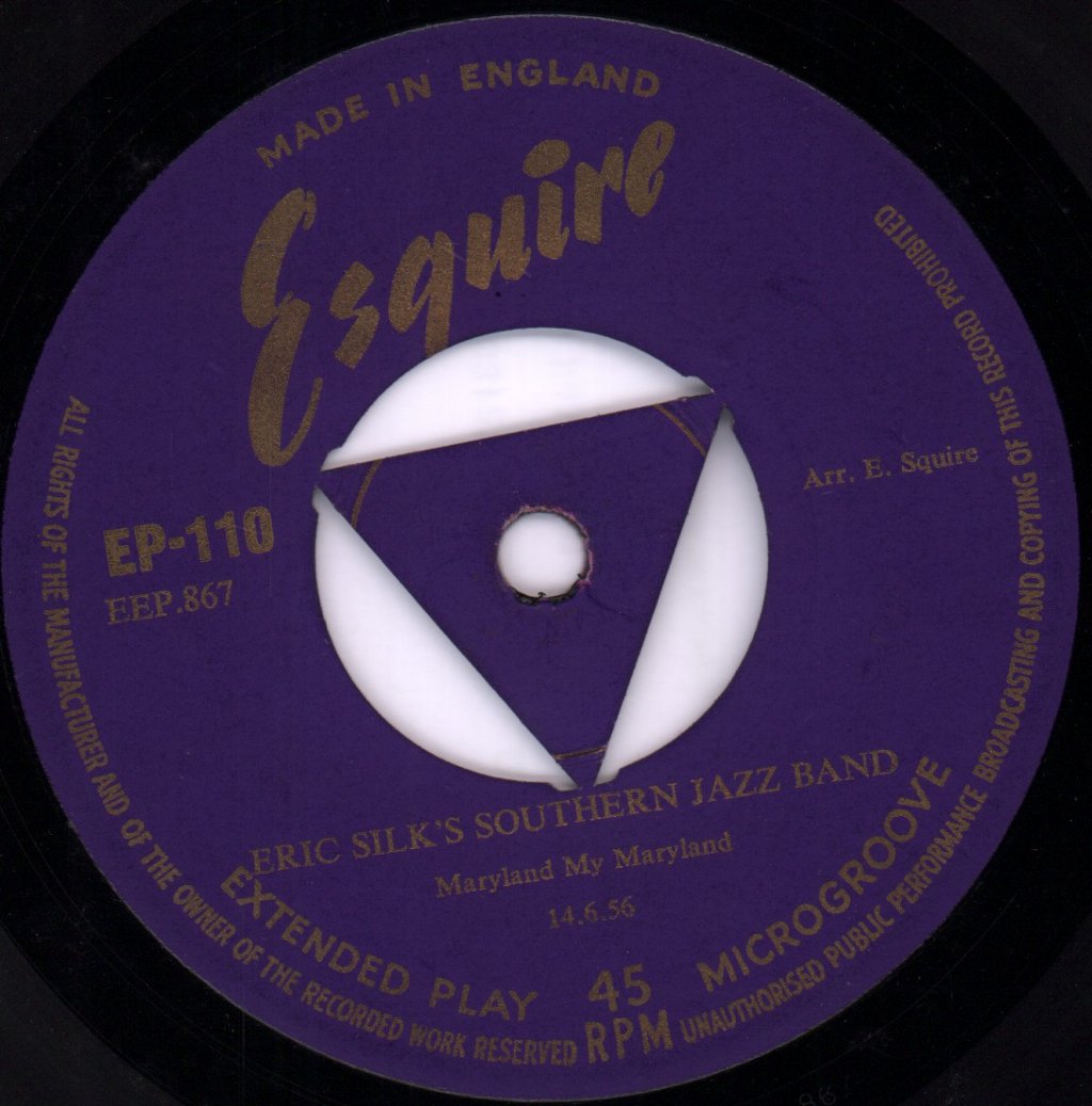 Eric Silk And His Southern Jazz Band - Jazz Played By Jazz Bands Vol 15 - 7 Inch