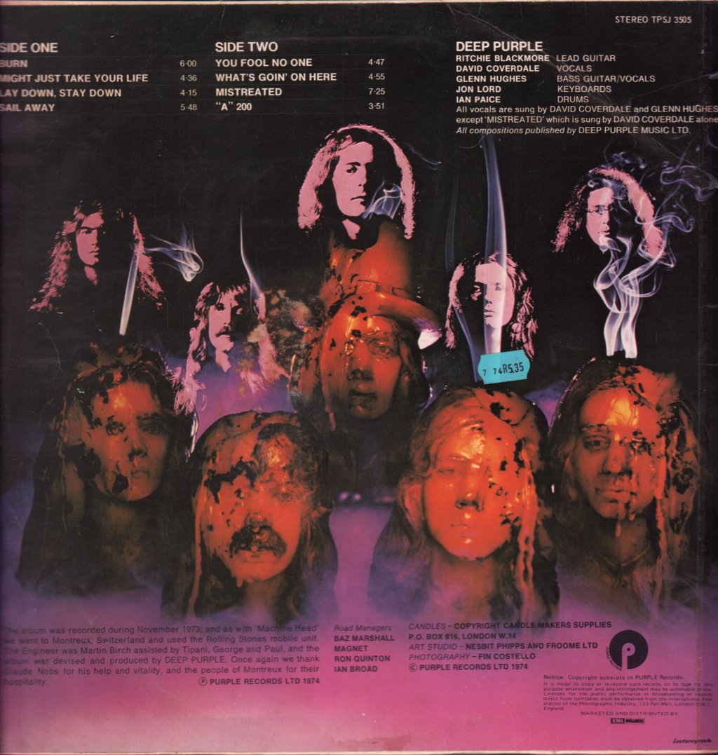 Deep Purple - Burn - Lp