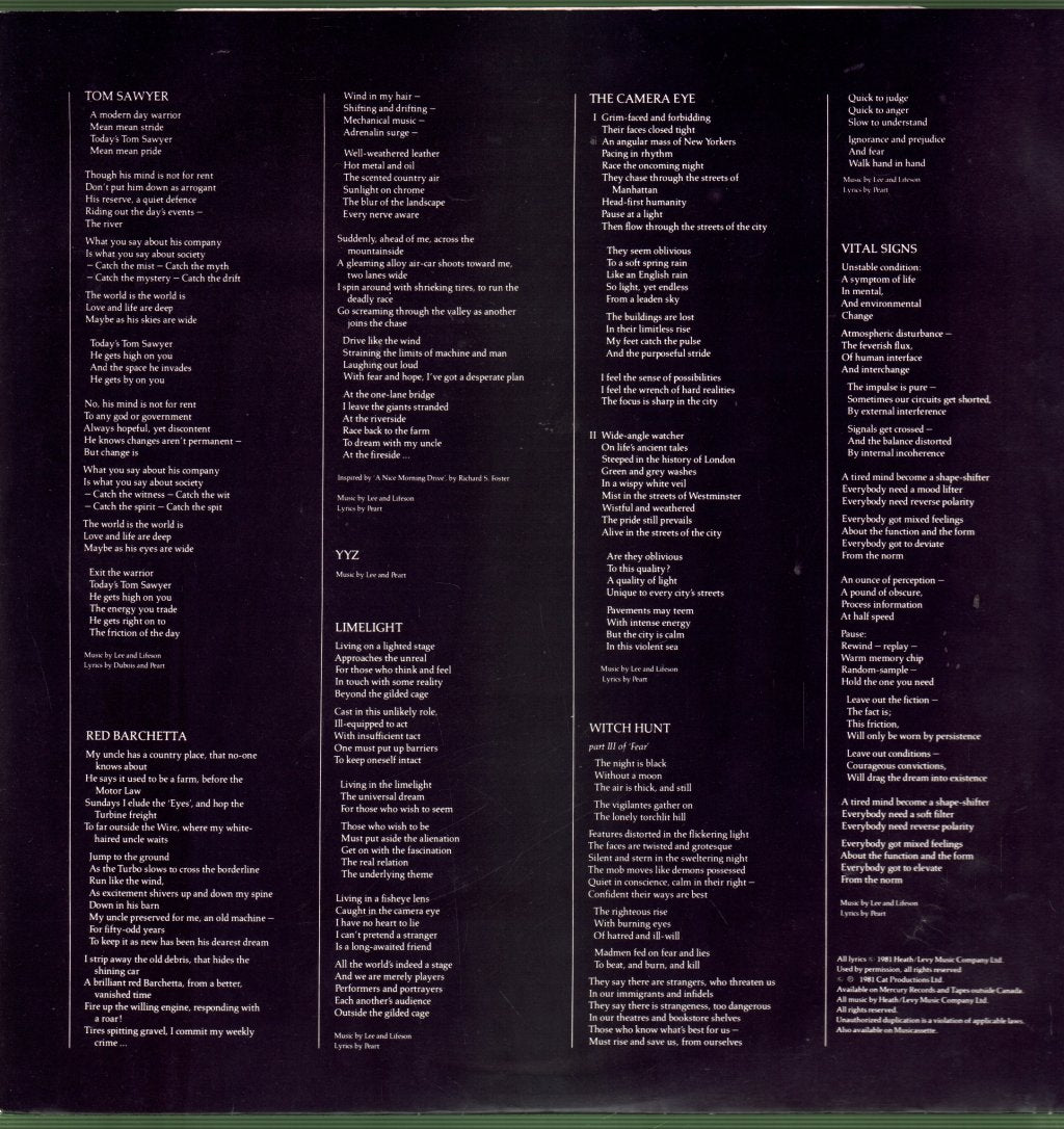 Rush - Moving Pictures - Lp
