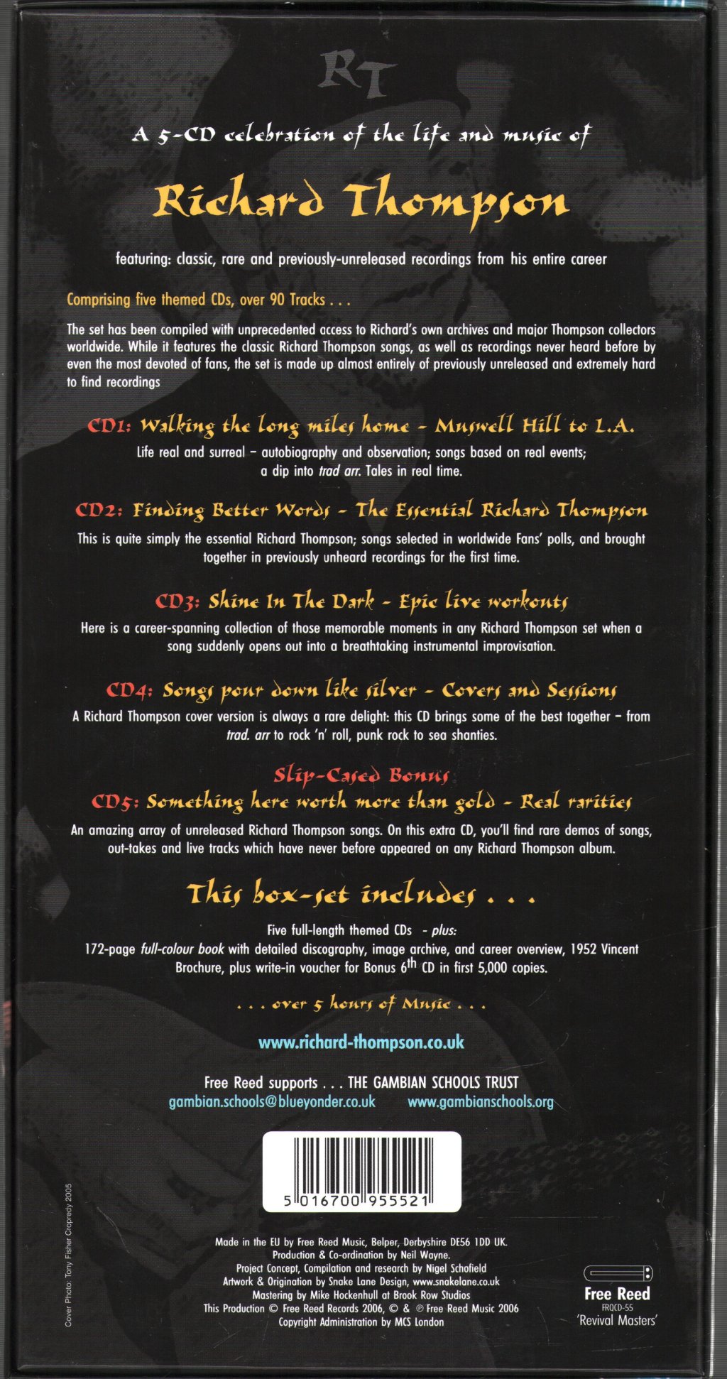 Richard Thompson - Life And Music Of Richard Thompson - Cd Box Set