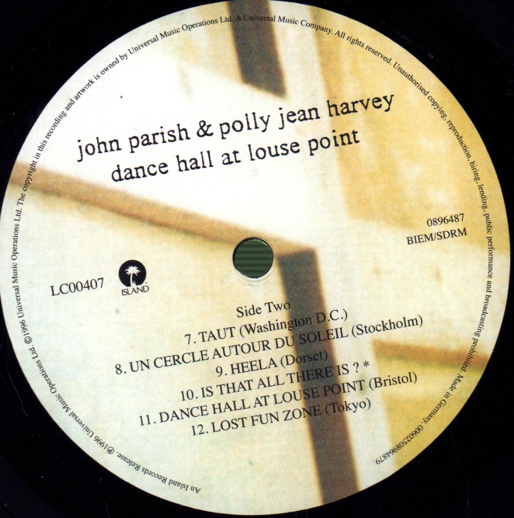 John Parish And Polly Jean Harvey - Dance Hall At Louse Point - Lp