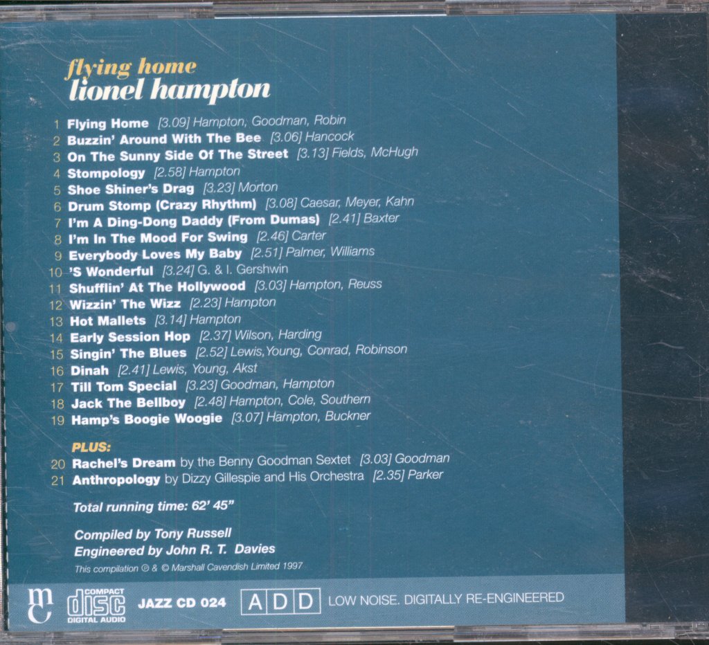 Lionel Hampton - Flying Home - Cd
