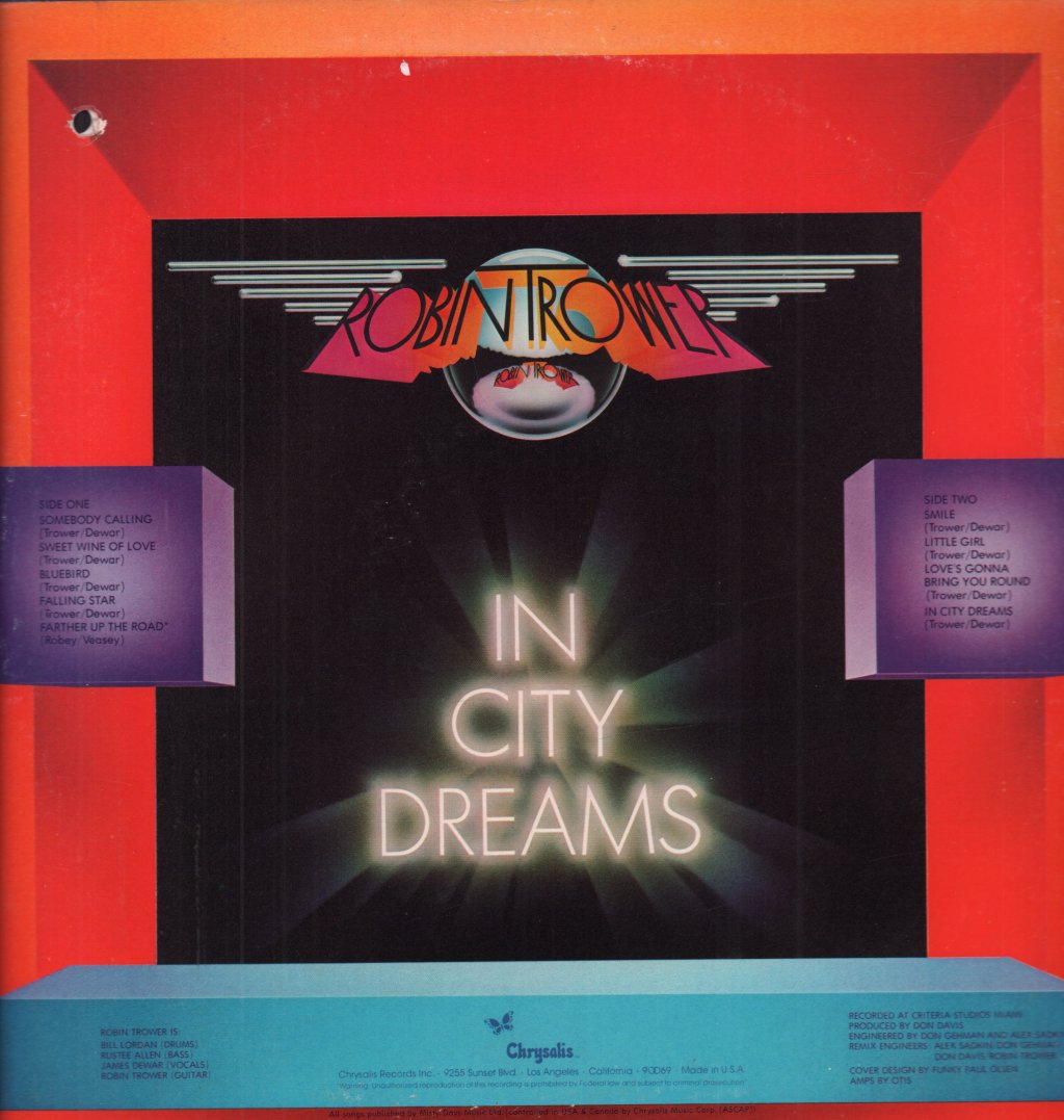 Robin Trower - In City Dreams - Lp