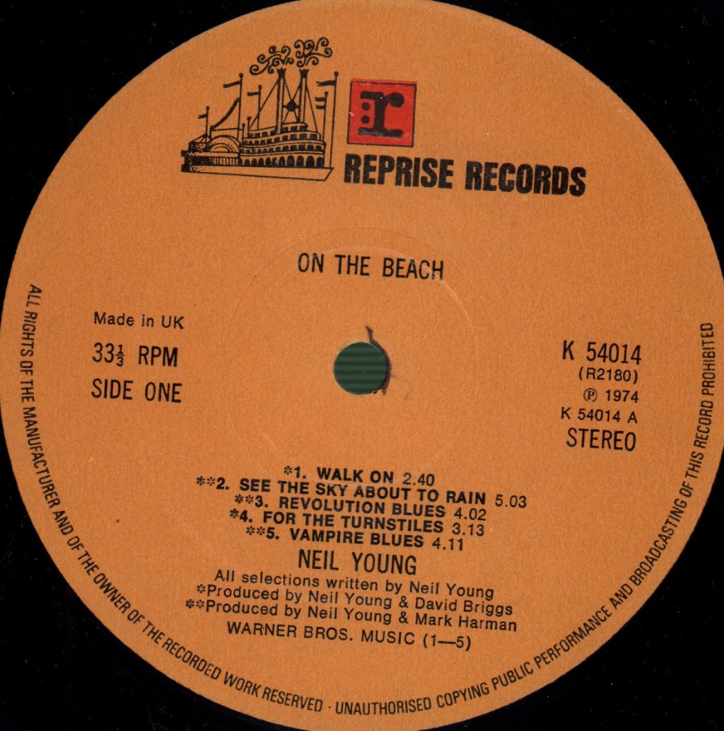 Neil Young - On The Beach - Lp