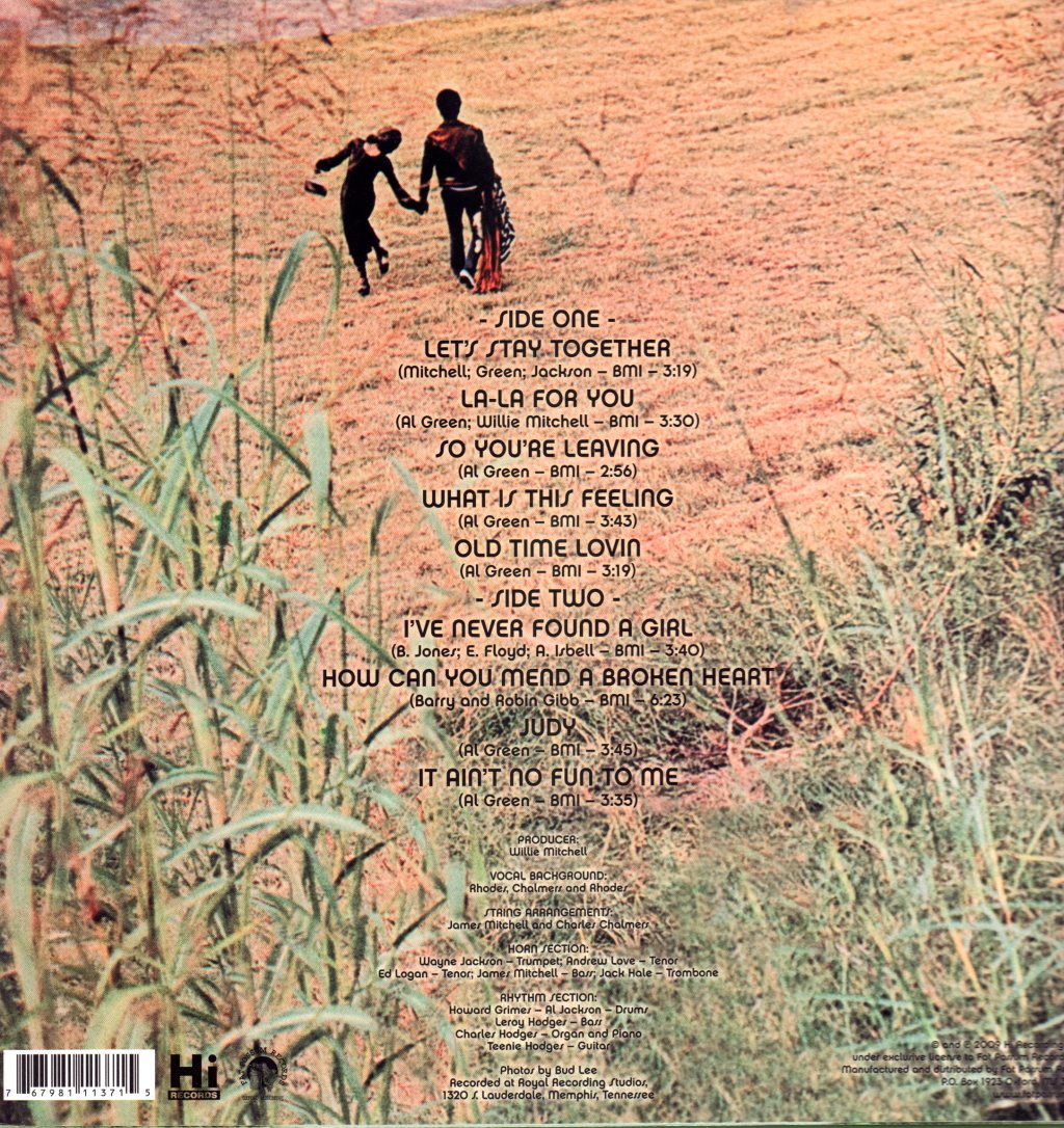 Al Green - Let's Stay Together - Lp
