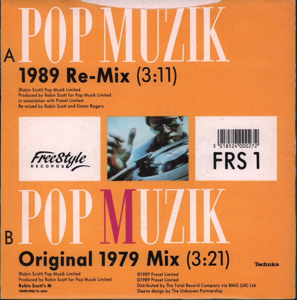 M - Pop Muzik - 7 Inch