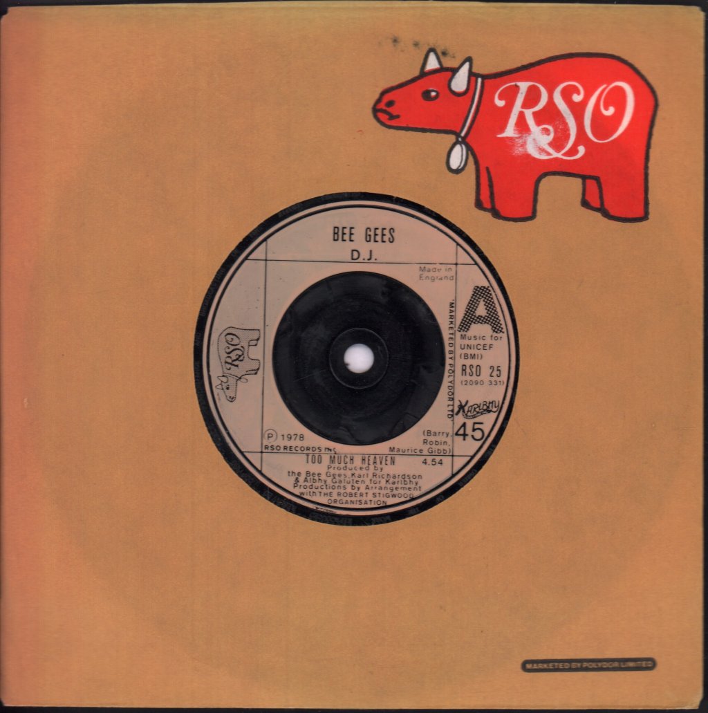 Bee Gees - Too Much Heaven - 7 Inch