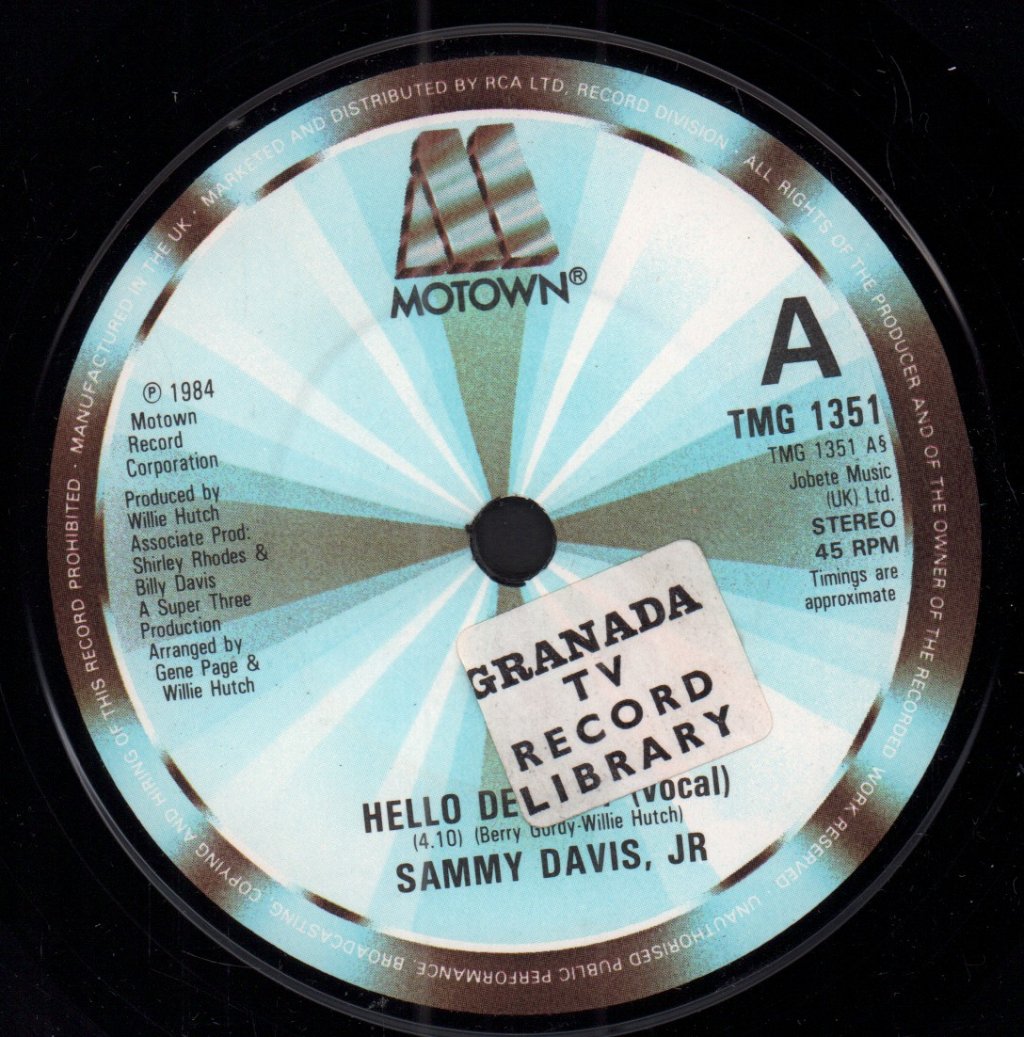 Sammy Davis Jr - Hello Detroit - 7 Inch