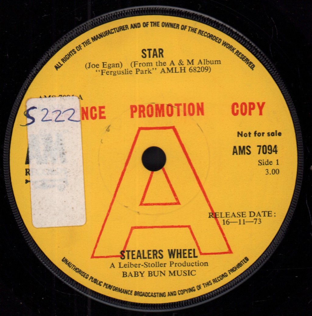 Stealers Wheel - Star - 7 Inch