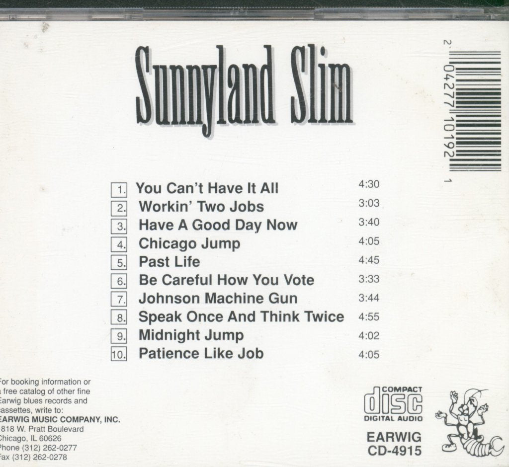 Sunnyland Slim - Be Careful How You Vote - Cd