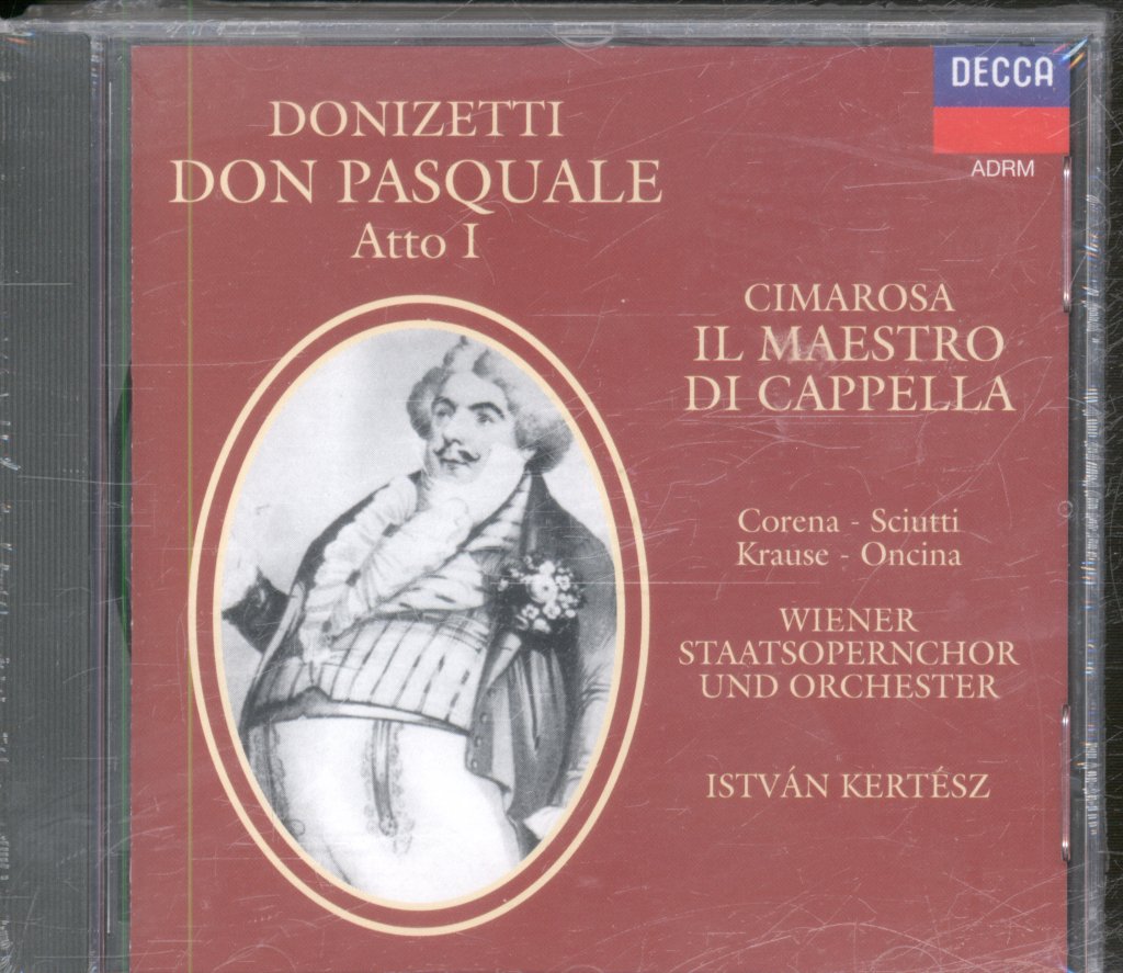 Wiener Staatsopernchor Und Orchester - István Kertész - Donizetti - Don Pasquale / Il Maestro Di Cappella - Double Cd