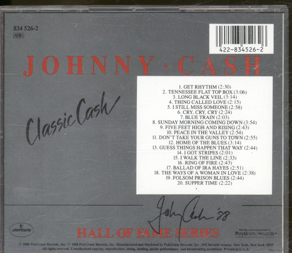 Johnny Cash - Classic Cash - Cd