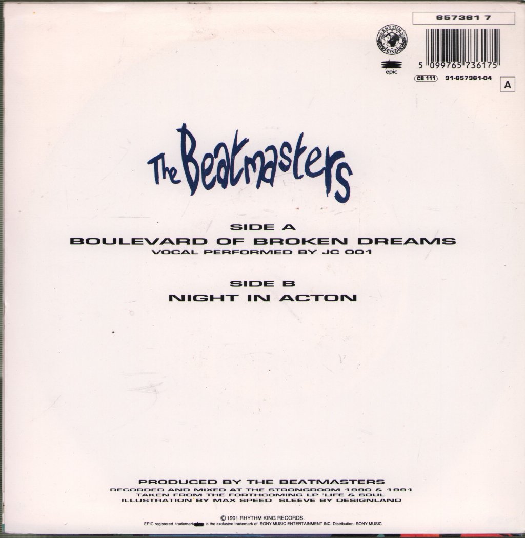 Beatmasters - Boulevard Of Broken Dreams - 7 Inch