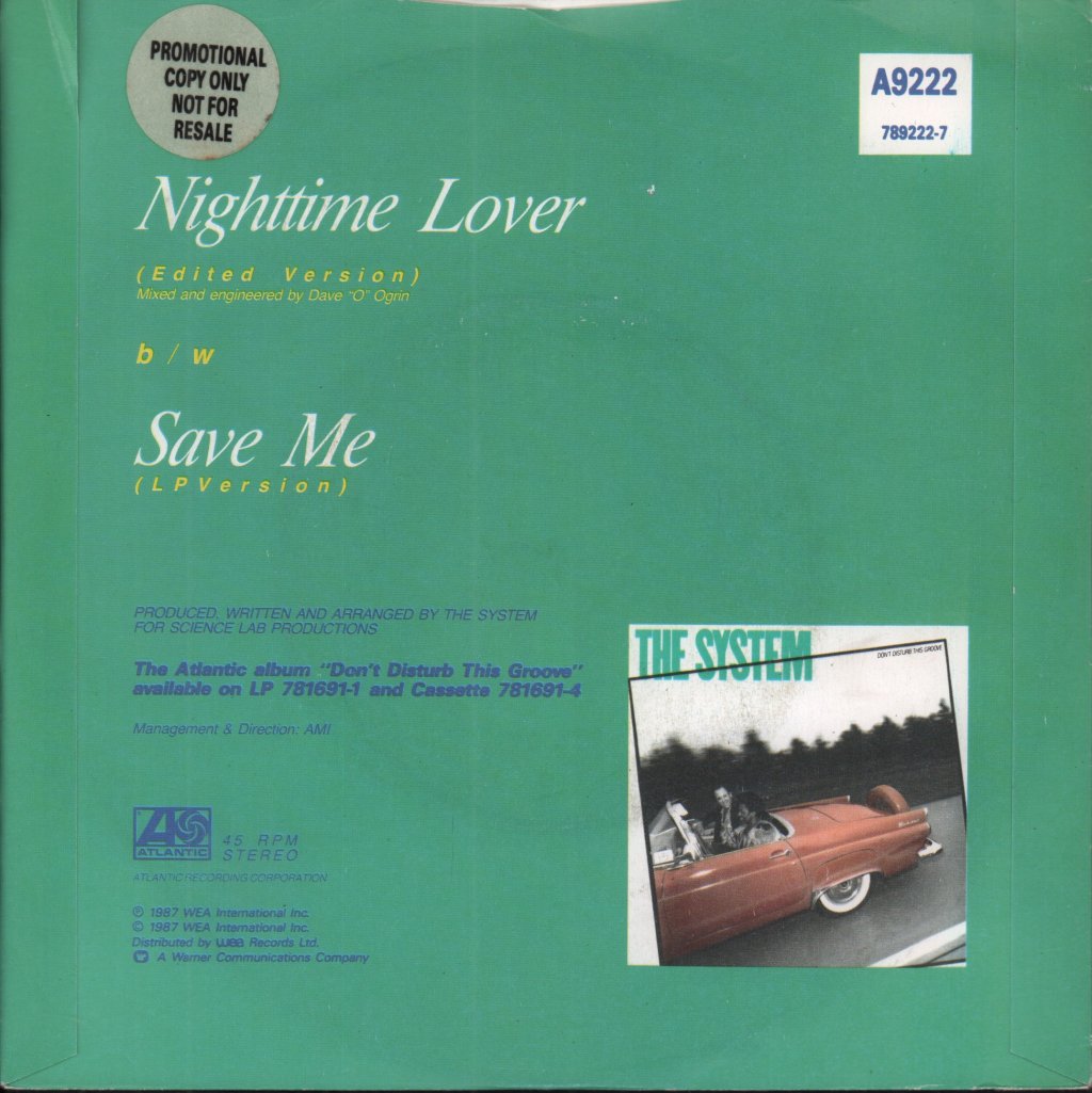 System (80'S) - Nighttime Lover - 7 Inch