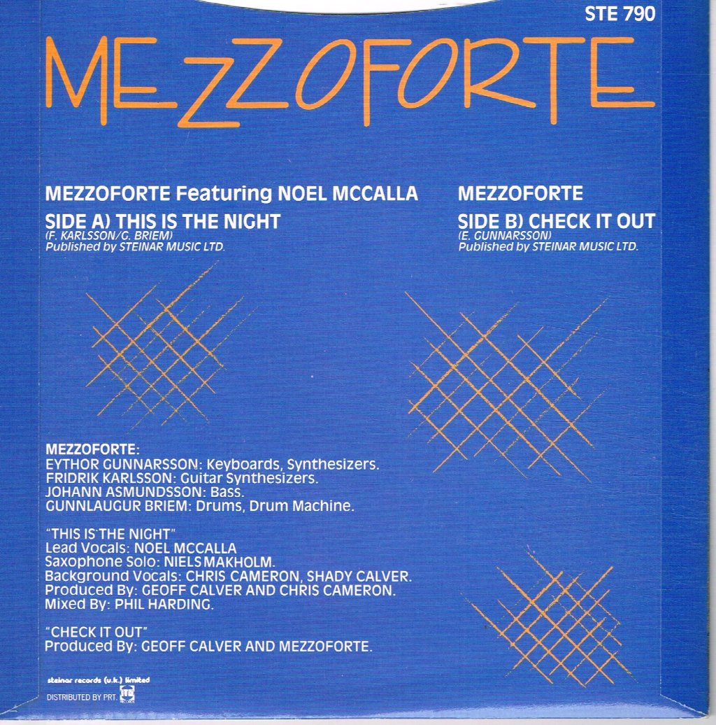 Mezzoforte - This Is The Night - 7 Inch