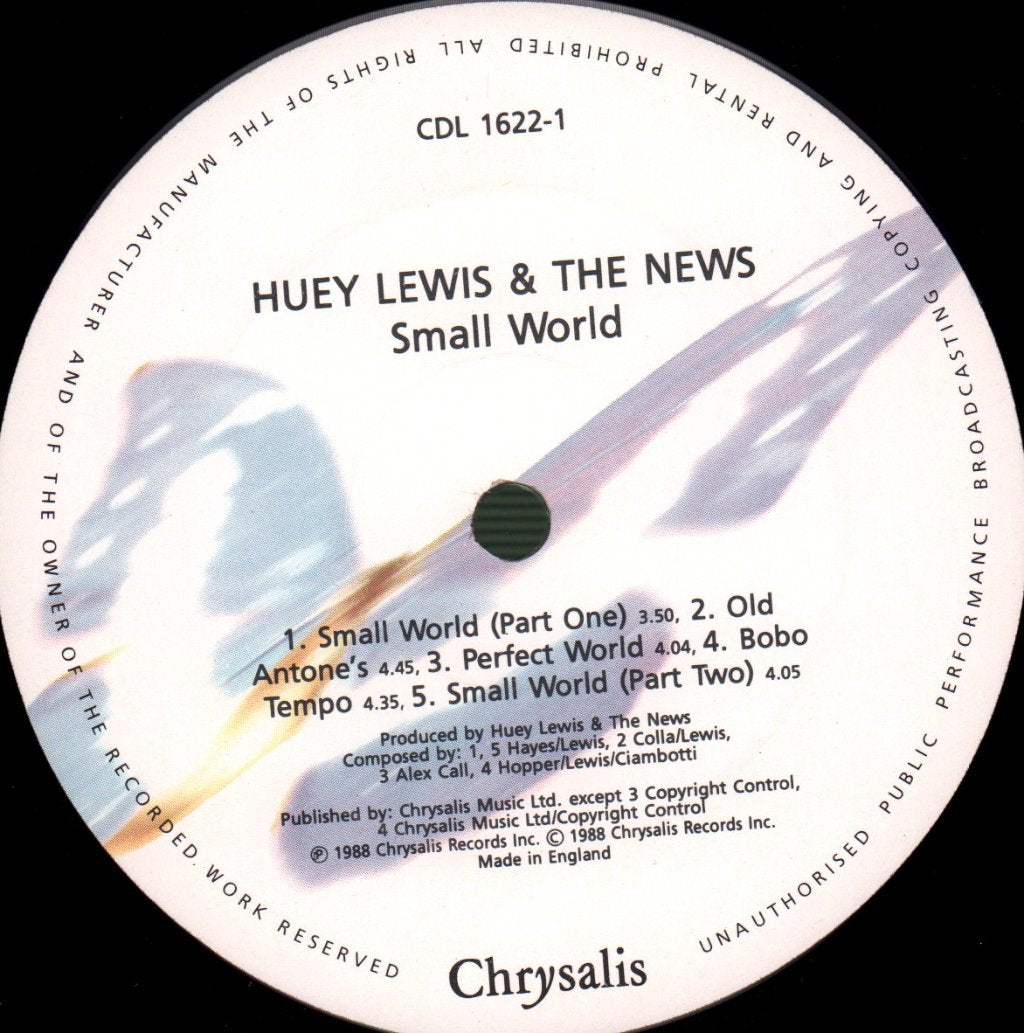 Huey Lewis And The News - Small World - Lp