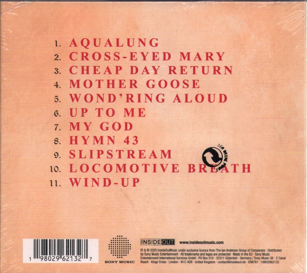Jethro Tull - Aqualung Live - Cd
