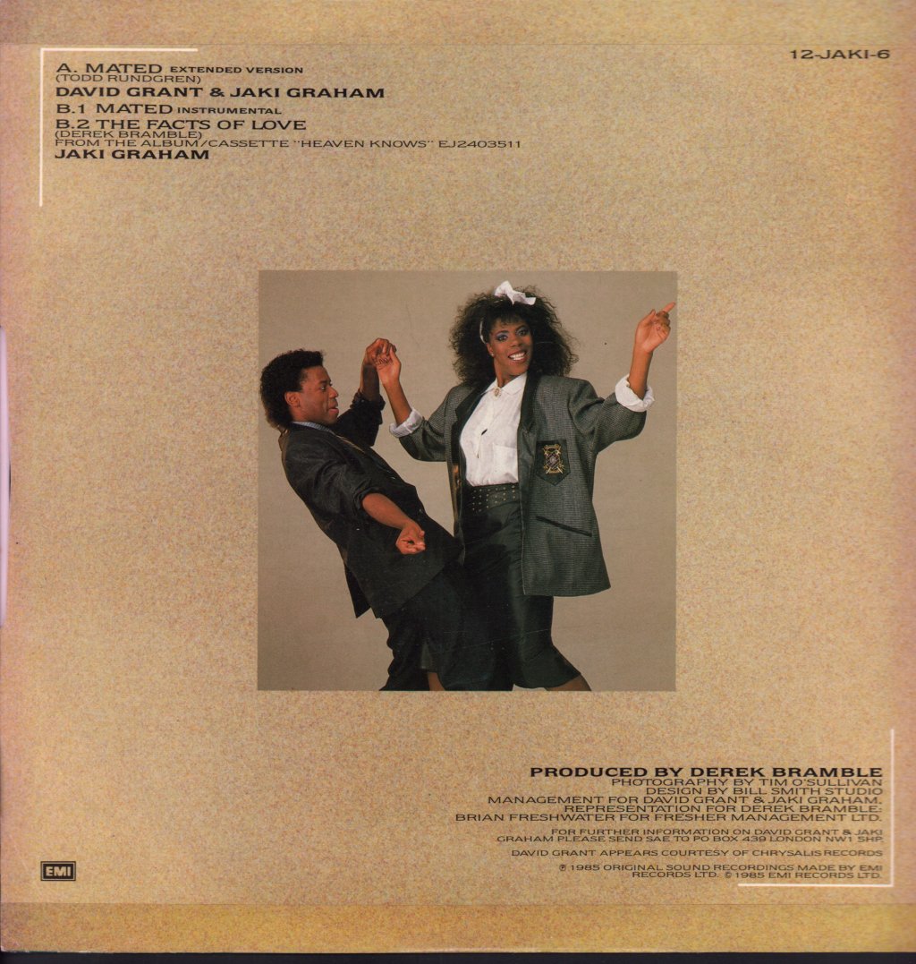 David Grant And Jaki Graham - Mated - 12 Inch