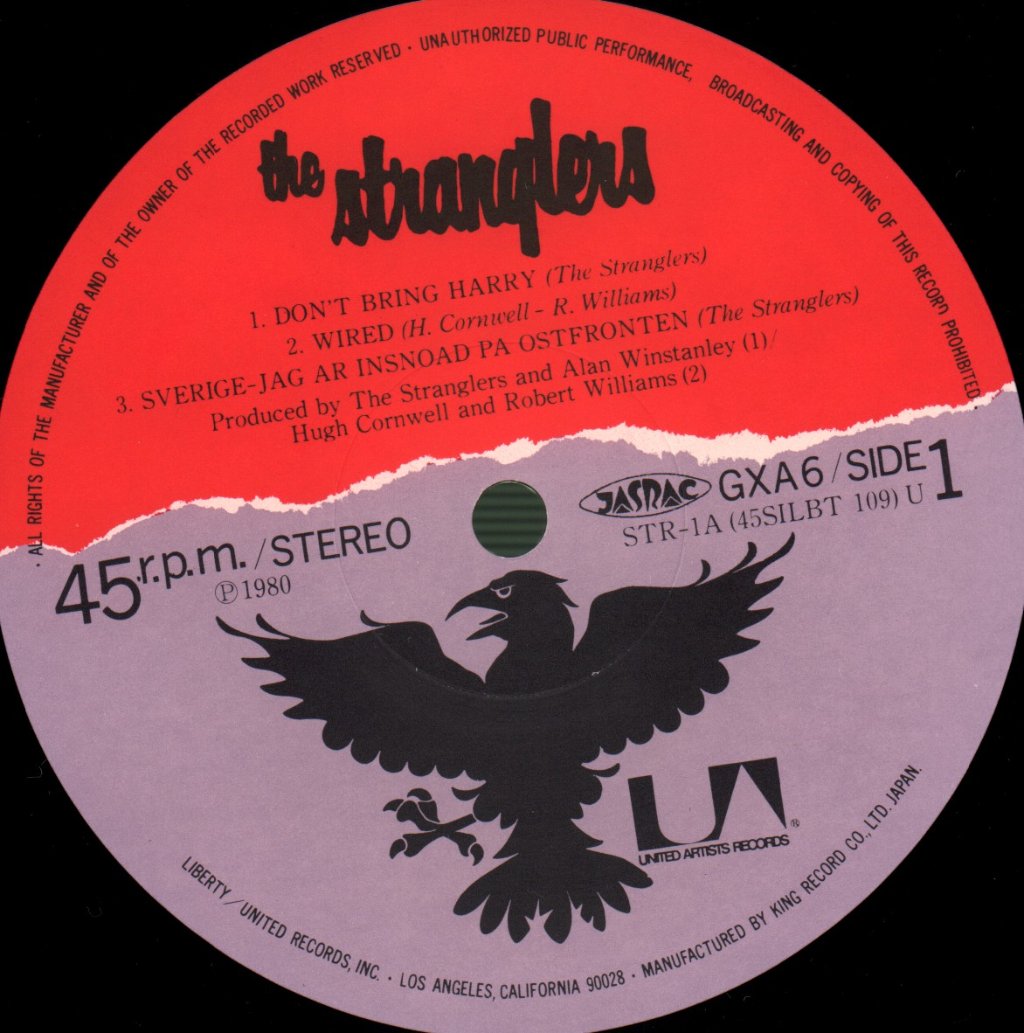 Stranglers - Don't Bring Harry - 12 Inch