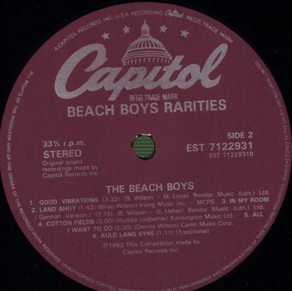 Beach Boys - Beach Boys Rarities - Lp