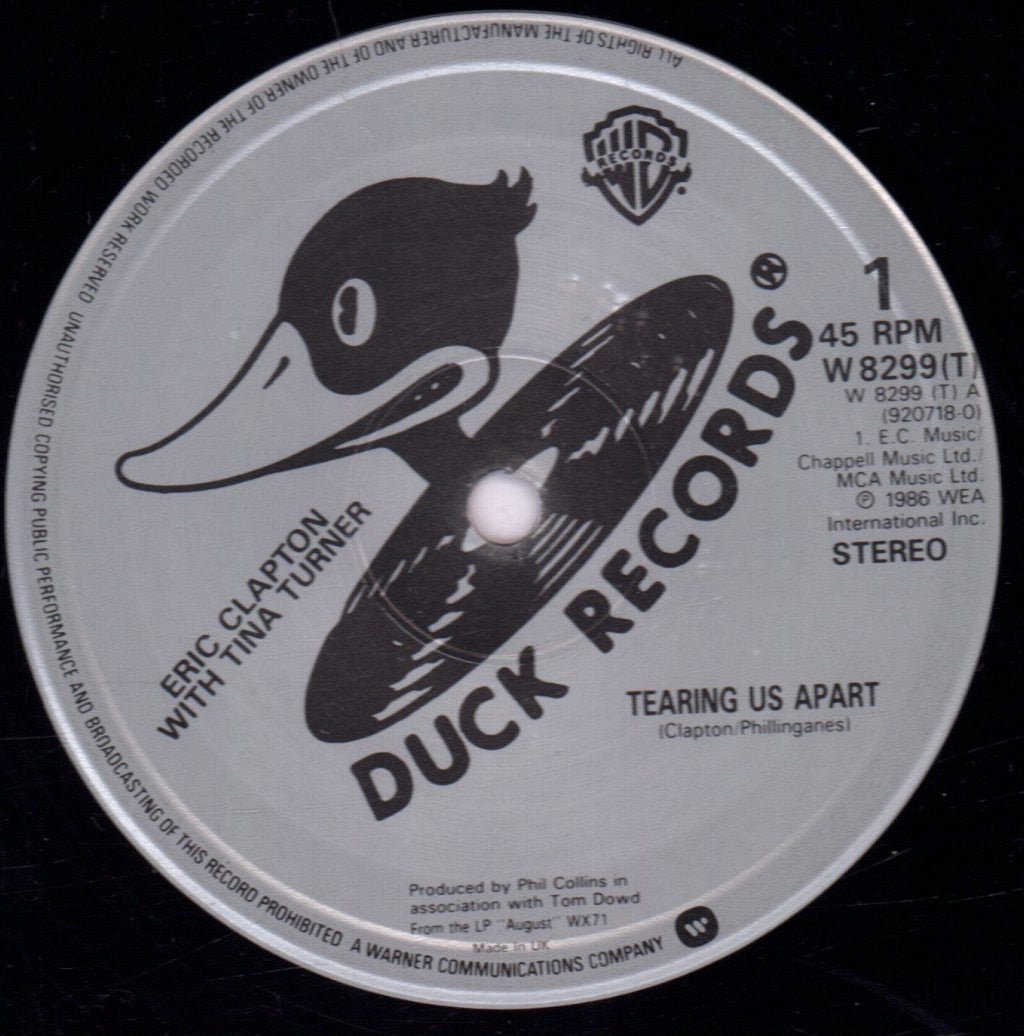 Eric Clapton And Tina Turner - Tearing Us Apart - 12 Inch