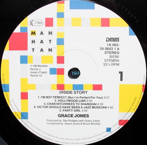 Grace Jones - Inside Story - Lp