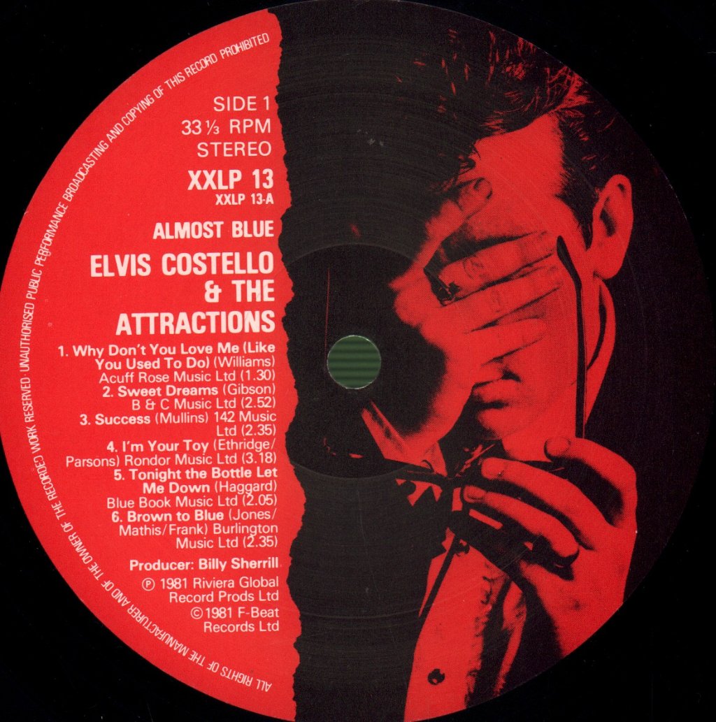 Elvis Costello And The Attractions - Almost Blue - Lp