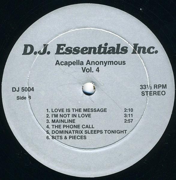Various Artists - Acapella Anonymous Vol. 4 - Lp