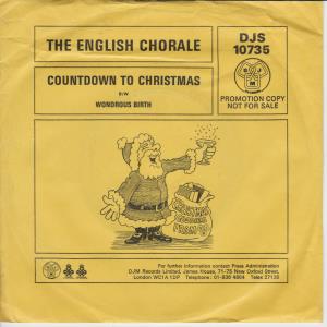 English Chorale - Count Down To Christmas - 7 Inch