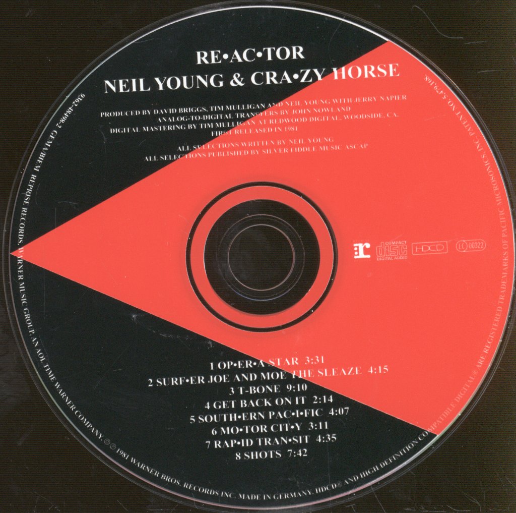 Neil Young And Crazy Horse - Re.ac.tor - Cd